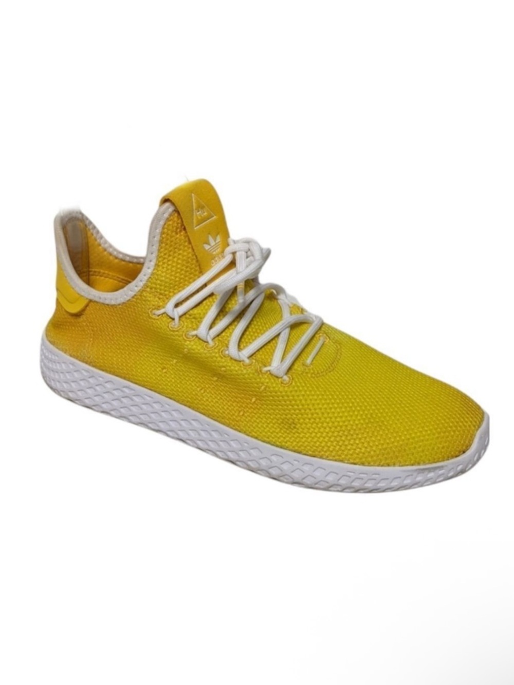 PHARRELL WILLIAMS x ADIDAS Tennis Hu "Holi" Bright Yellow Sneakers 5Y